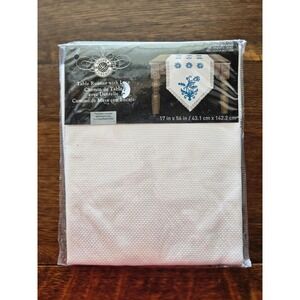 Loops & Threads Table Runner with Lace Cross Stitch Kit 17 x 56